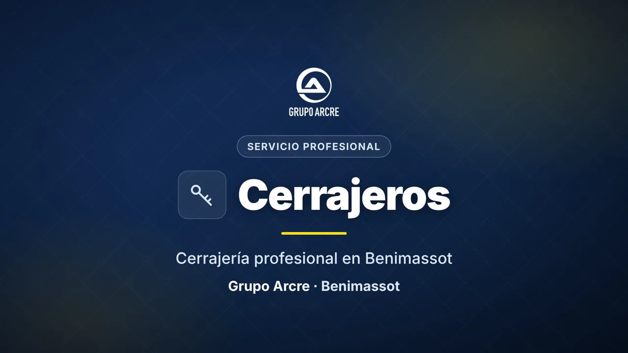 Cerrajería profesional en Benimassot