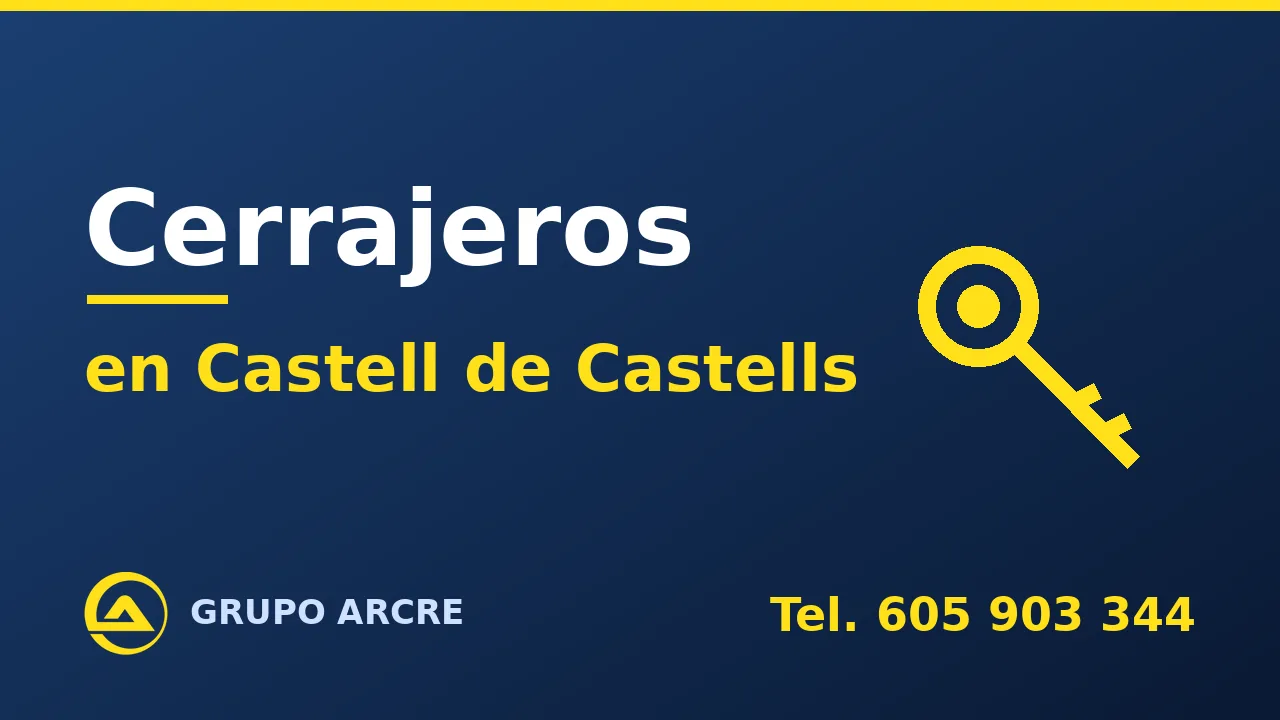 Cerrajería profesional en Castell de Castells